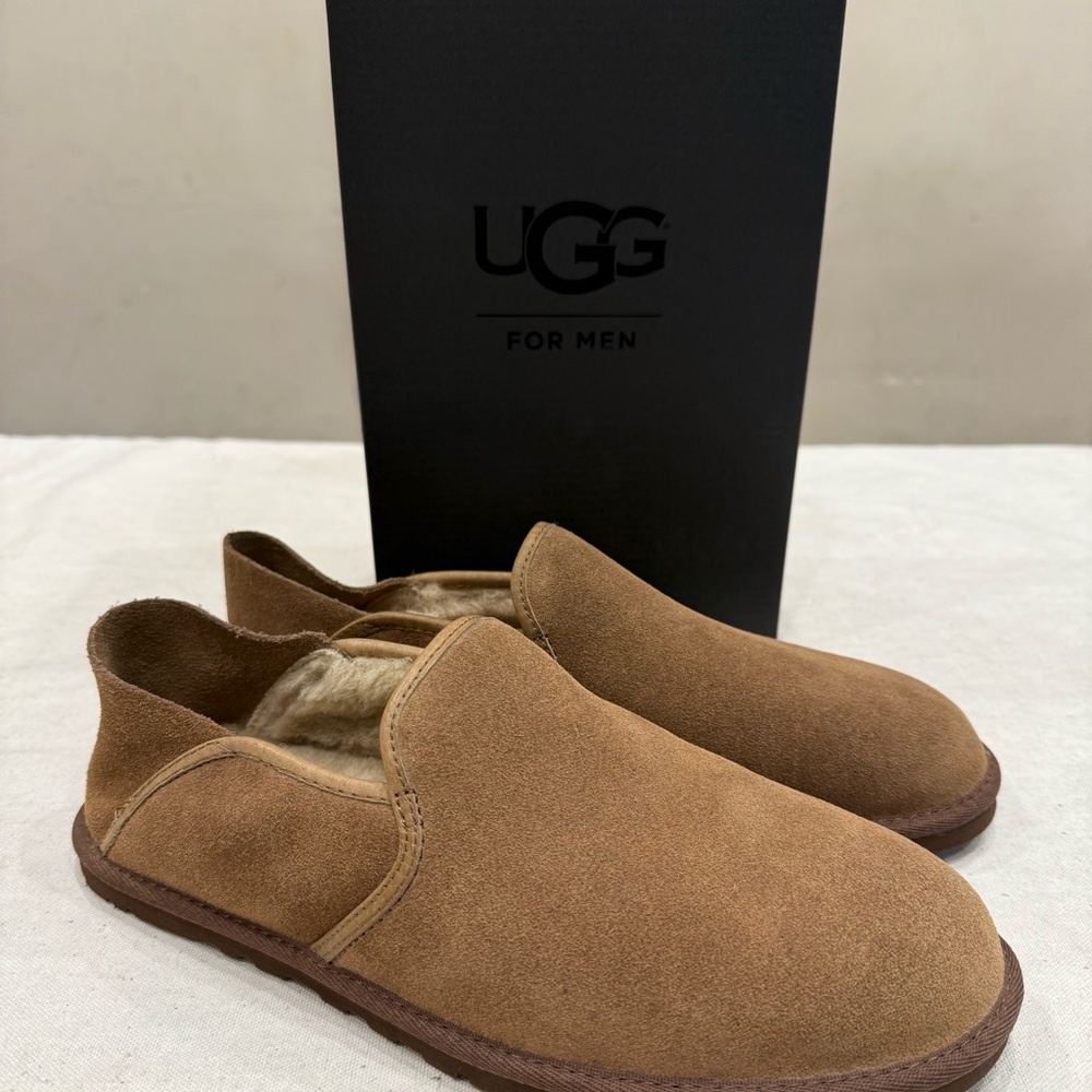 [New With Defrects] UGG 1013485 M Cooke Men's Slip On Shoes, Chestnut, Size 8
